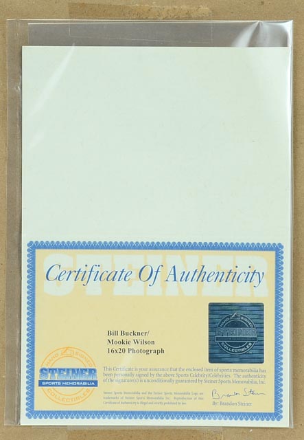 Wison and Buckner Signed Steiner World Series Item