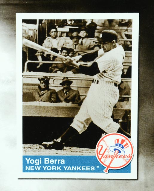 Yogi Berra Signed Toon Art Display  COA