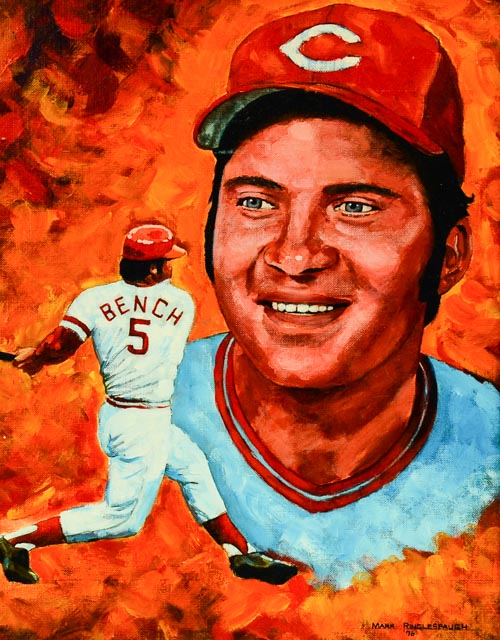 Johnny Bench Painting
