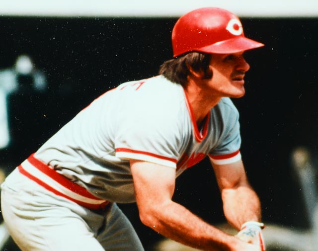 Niekro and Rose Signed 44 Hit Streak Display