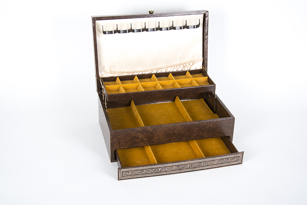 Vintage Triple Tiered Jewelry Box