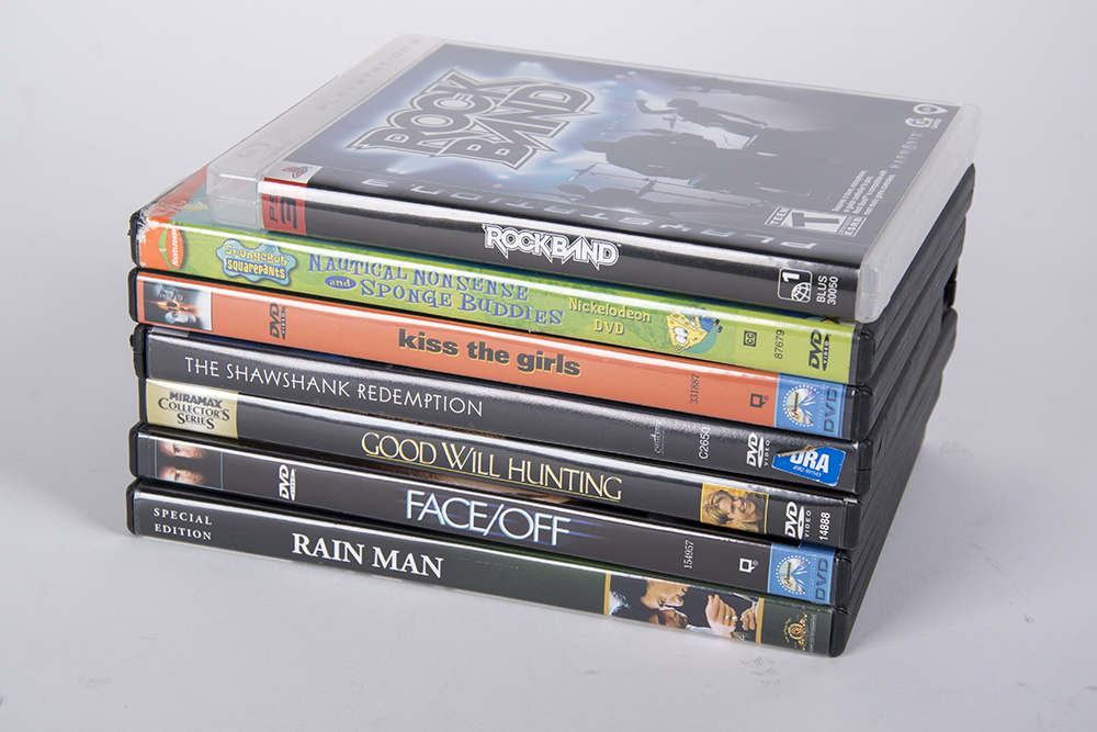 DVD Collection and Rock Band