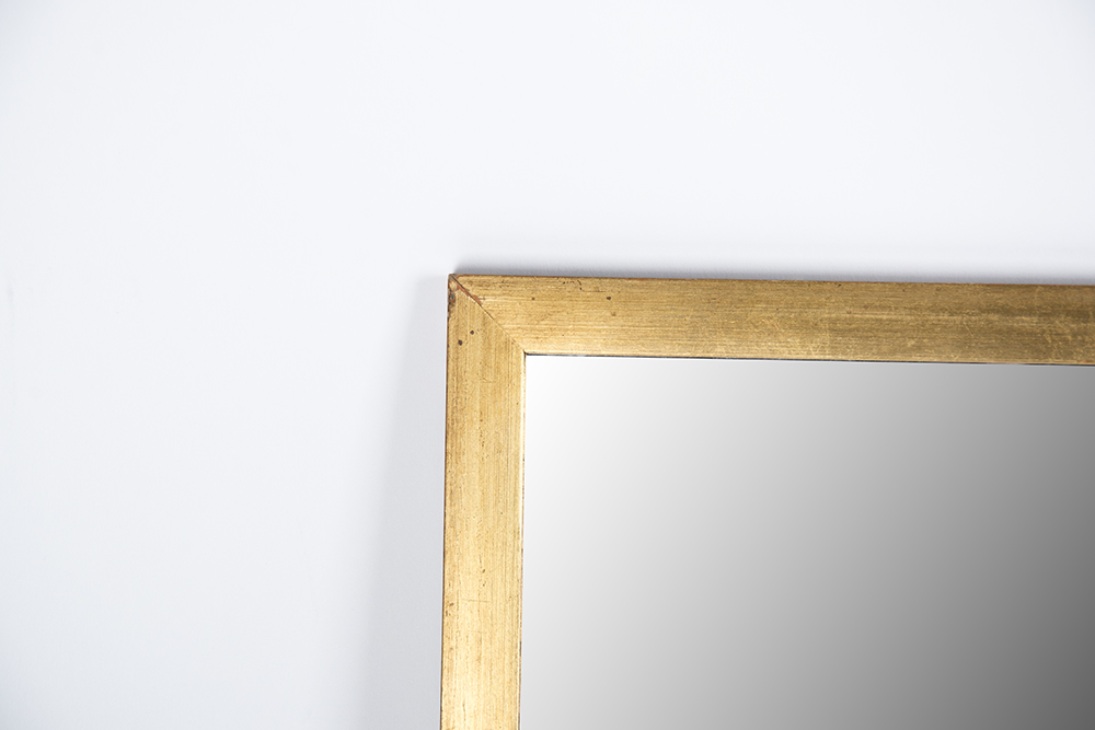 Gold Wood Wall Mirror