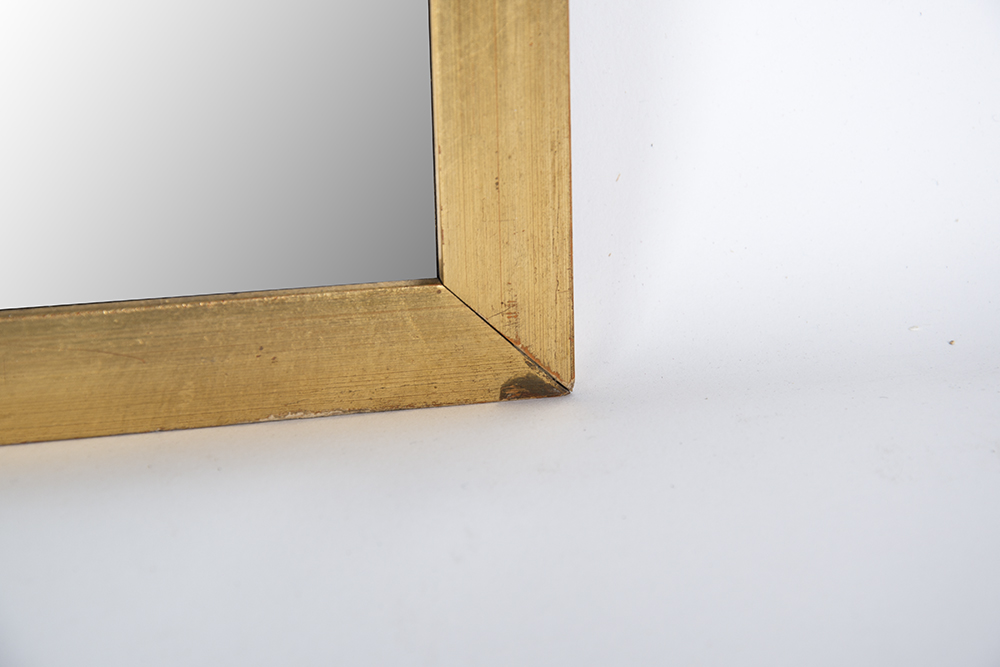 Gold Wood Wall Mirror