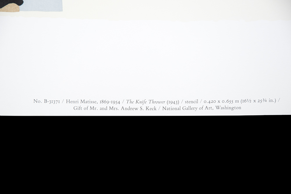 Matisse "The Knife Thrower" Poster