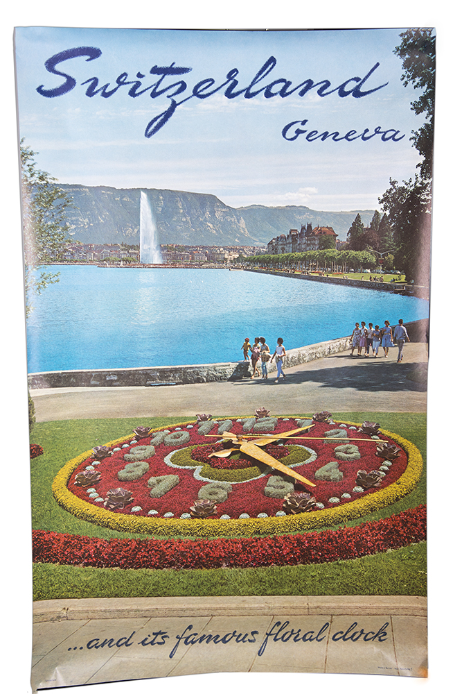 Vintage Geneva, Switzerland Travel Poster