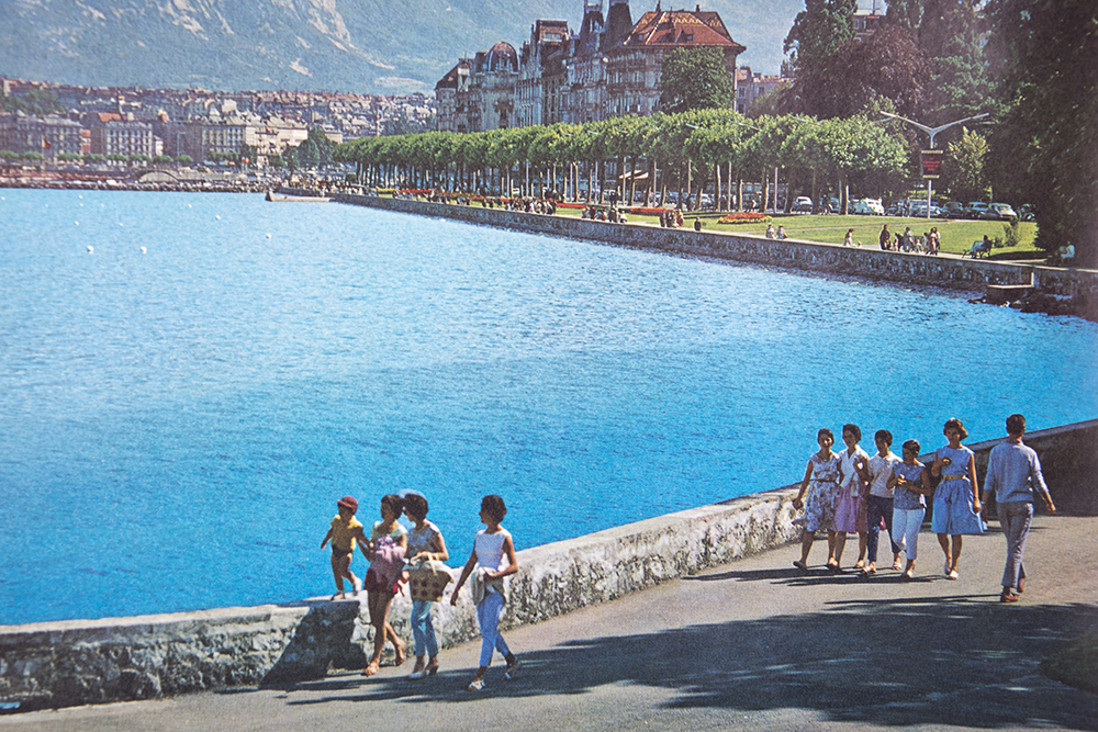 Vintage Geneva, Switzerland Travel Poster
