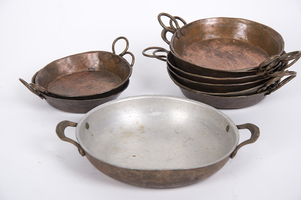 Antique Miniature Copper Pans