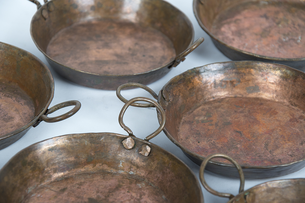Antique Miniature Copper Pans
