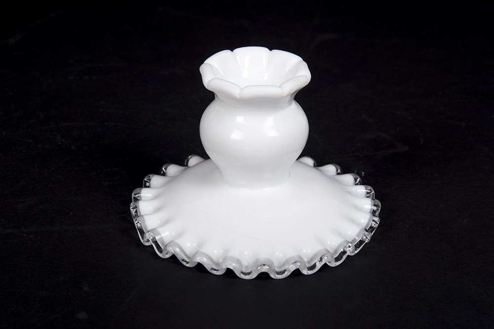 Ruffled Candlestick Holders