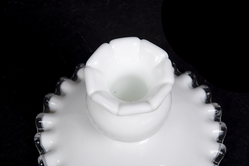 Ruffled Candlestick Holders