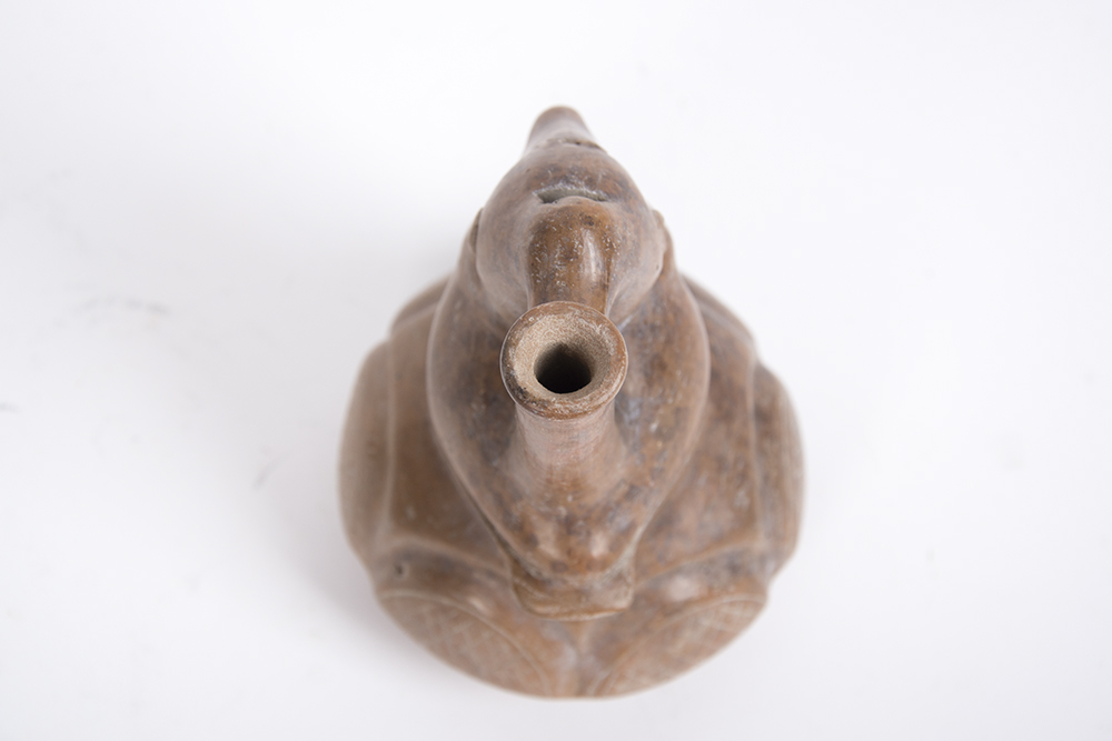 Vintage Clay Bird Bottle