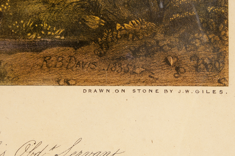 Halftone Equestrian Print "Portrait Of Henry Oldaker"