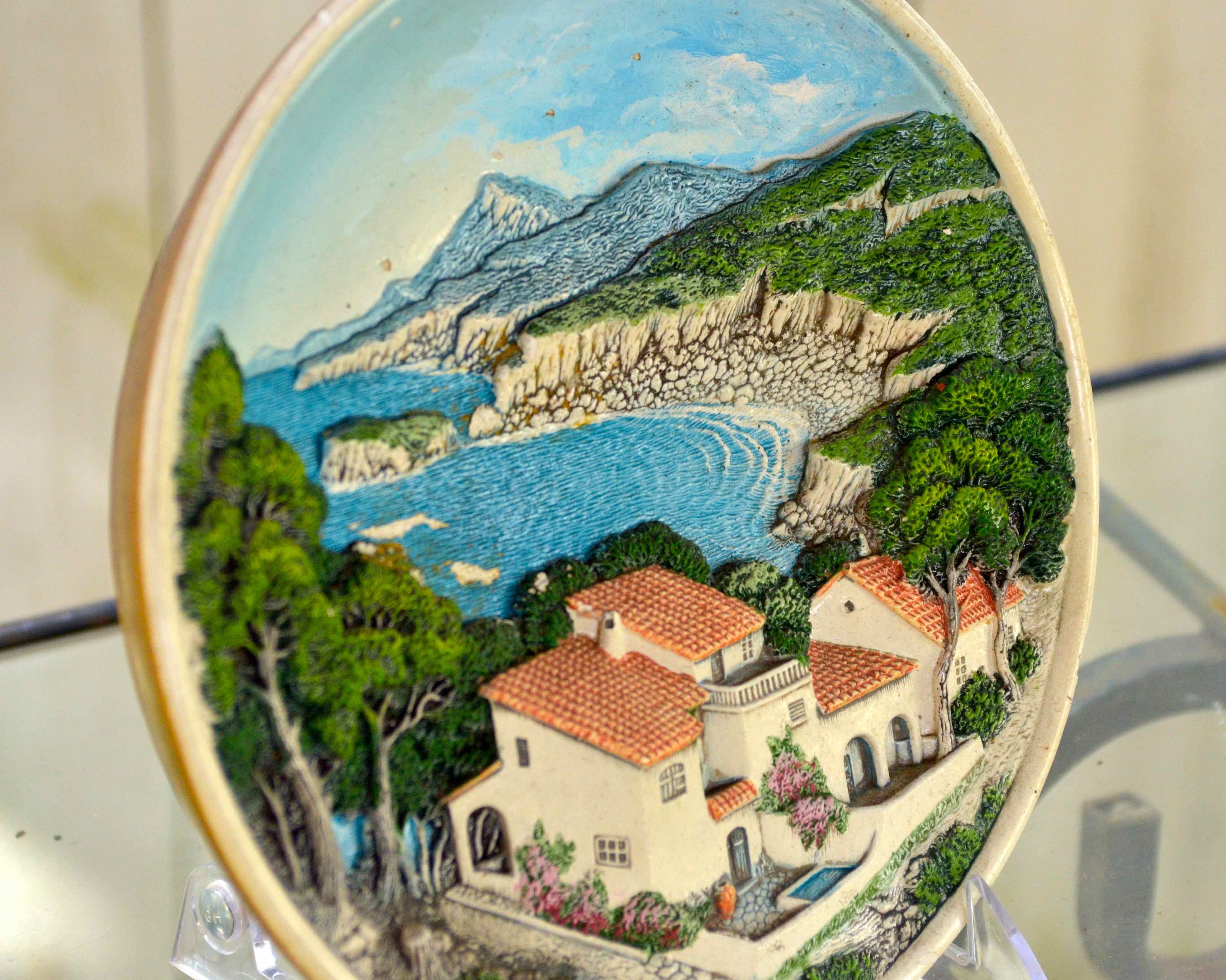 Canary Islands Ceramic Plate by Fornes and Sanchis