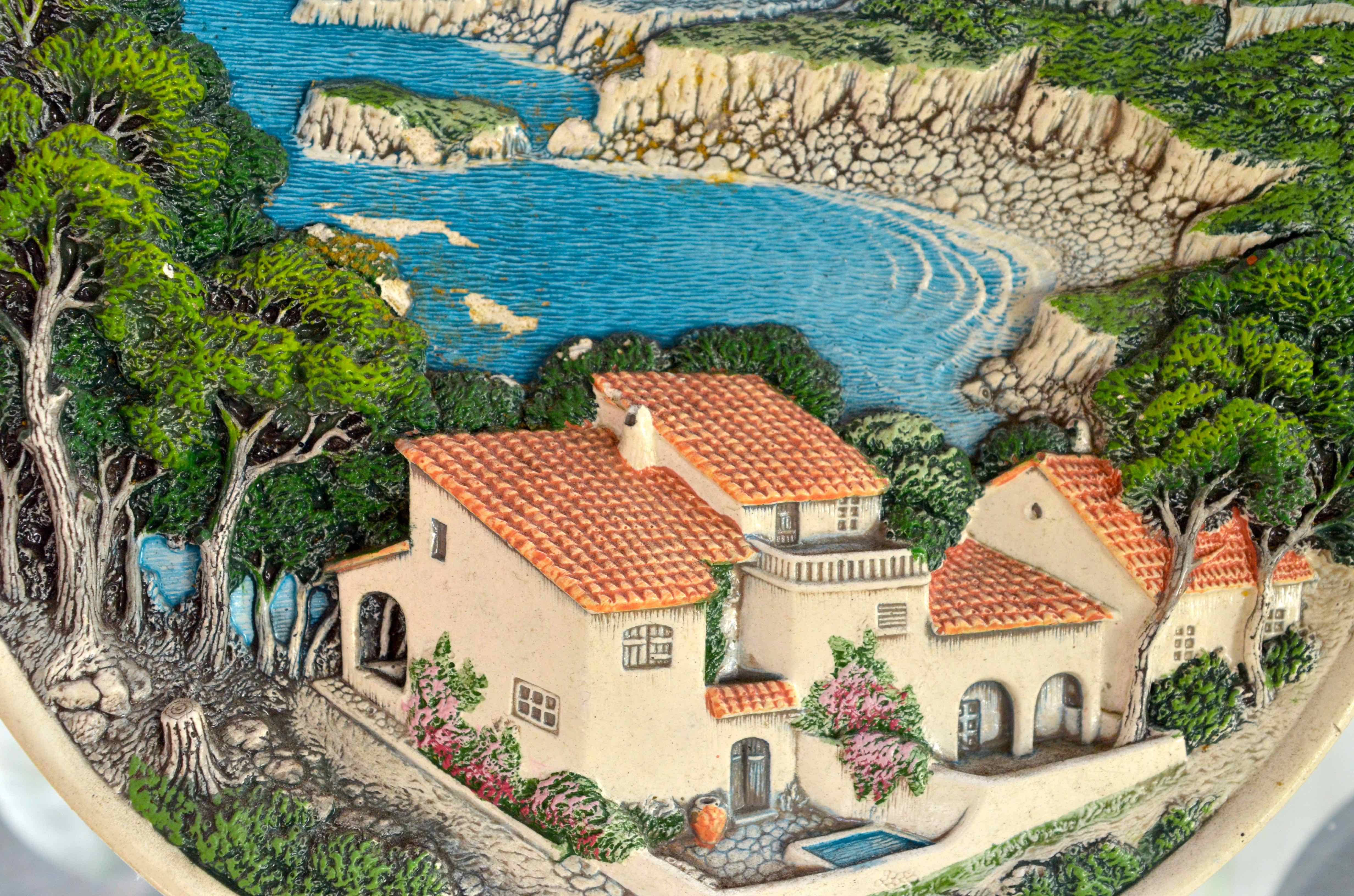 Canary Islands Ceramic Plate by Fornes and Sanchis