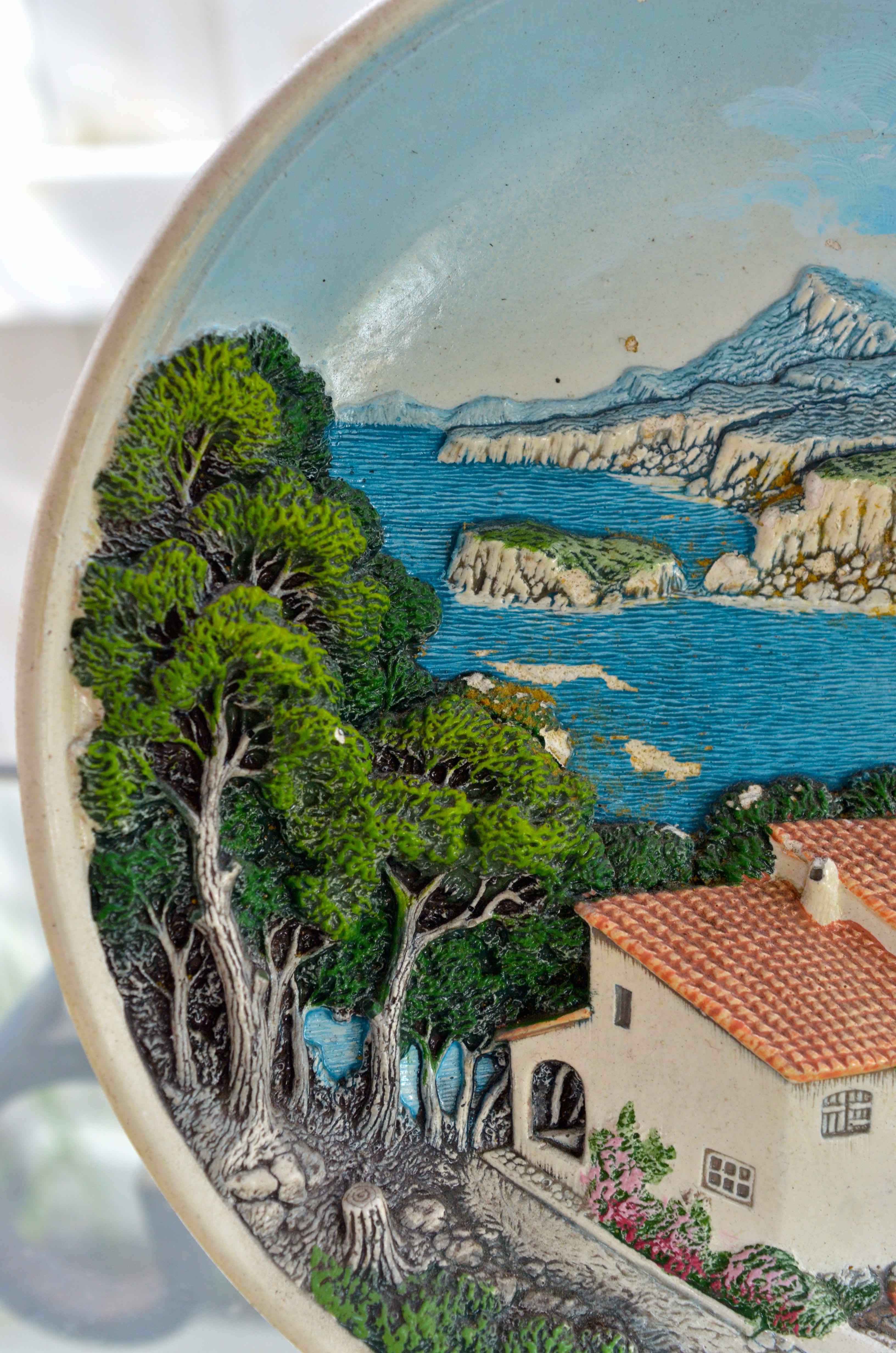 Canary Islands Ceramic Plate by Fornes and Sanchis