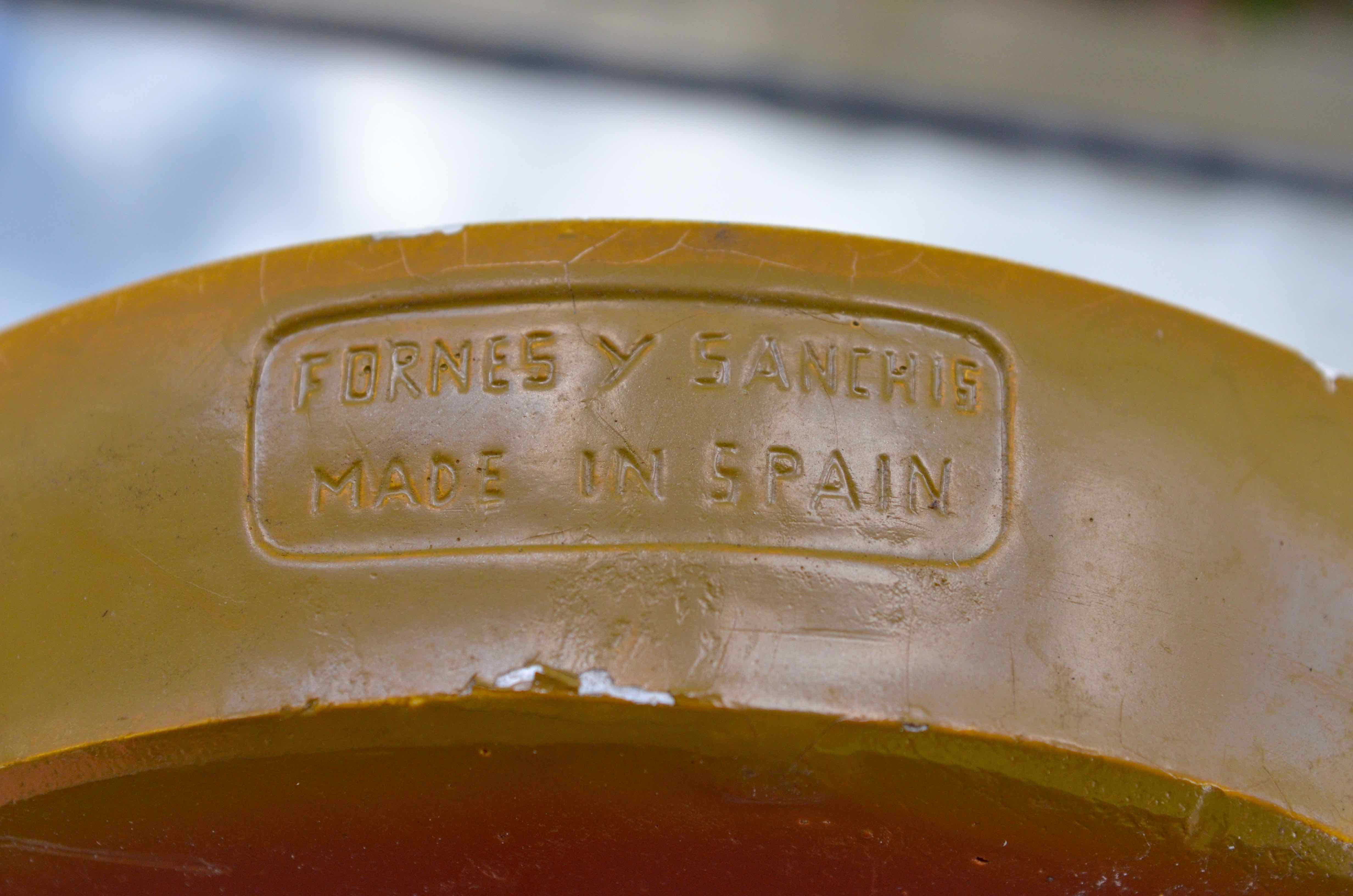 Canary Islands Ceramic Plate by Fornes and Sanchis