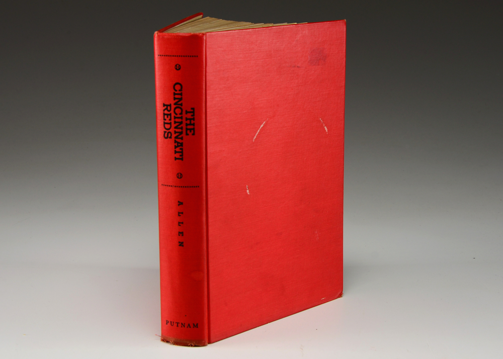 1948 Reds Signed Book with Gus Bell Glove