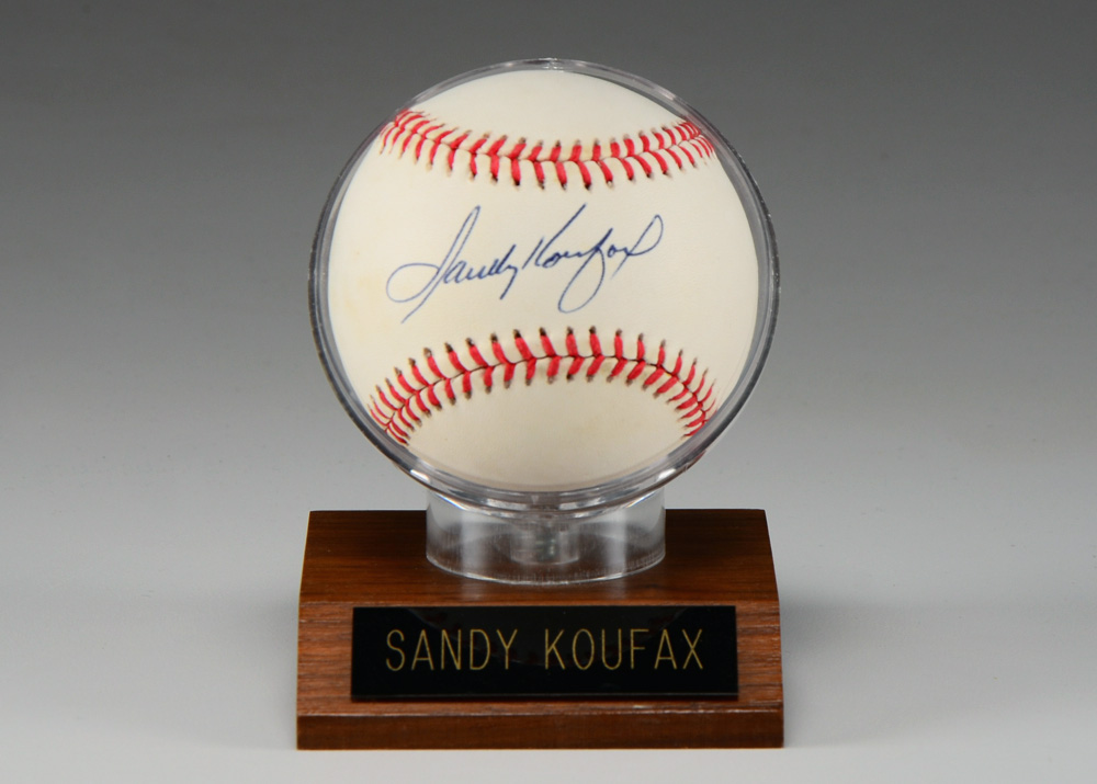 Sandy Koufax Signed Baseball  COA