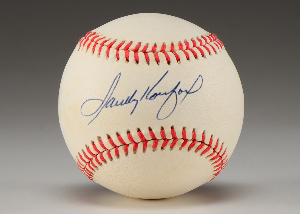 Sandy Koufax Signed Baseball  COA