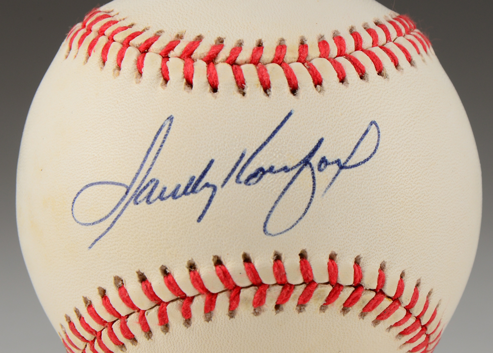 Sandy Koufax Signed Baseball  COA