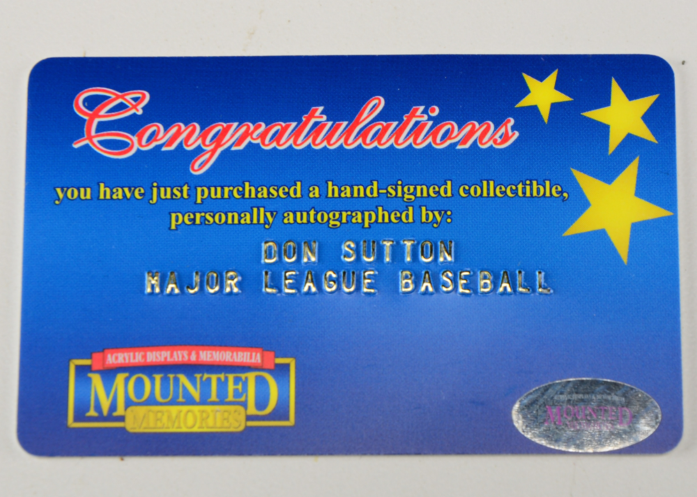 Don Sutton Signed Baseball  COA
