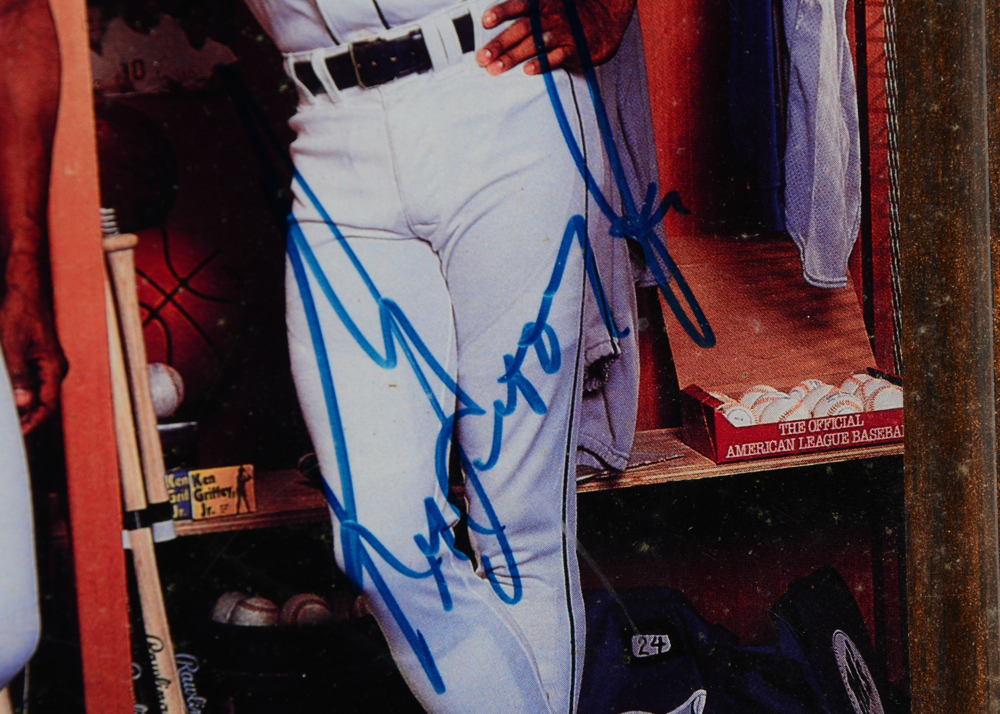 Ken Griffey Sr. and  Jr. Signed Print  COA