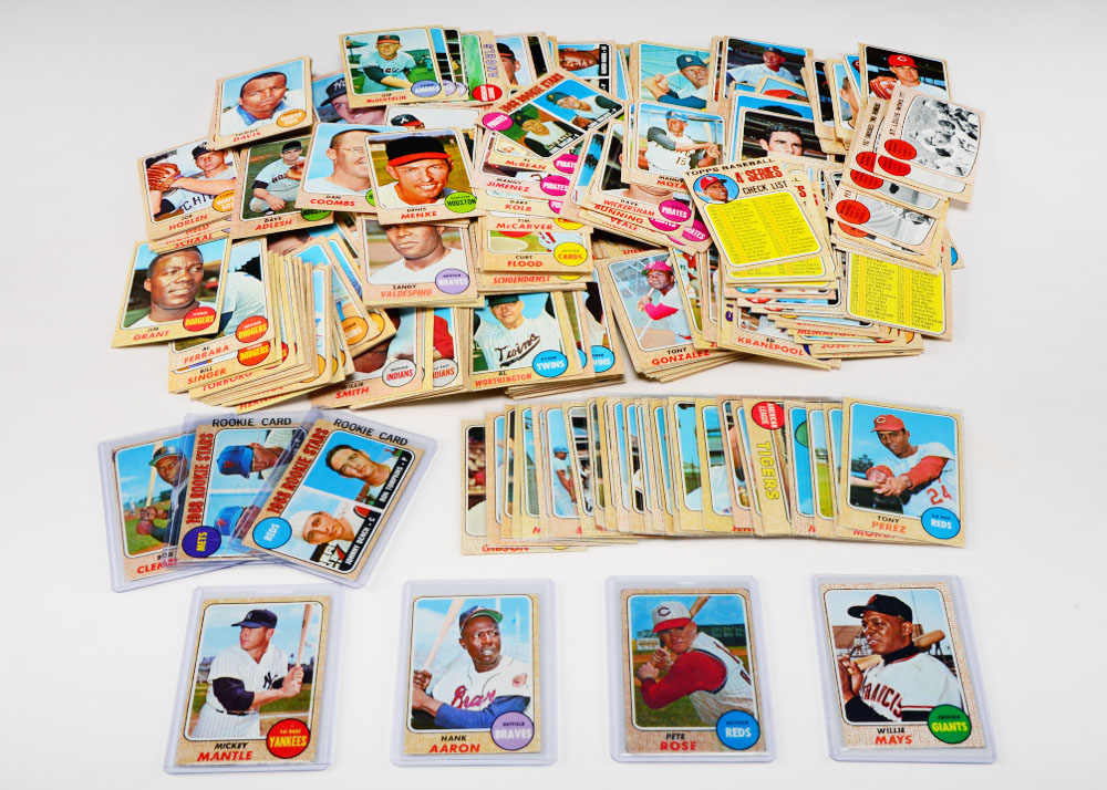 Near Set Of 1968 Topps Baseball Cards