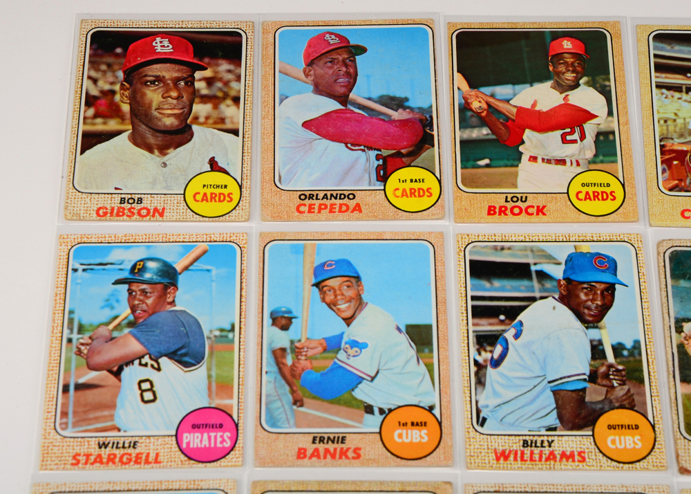 Near Set Of 1968 Topps Baseball Cards