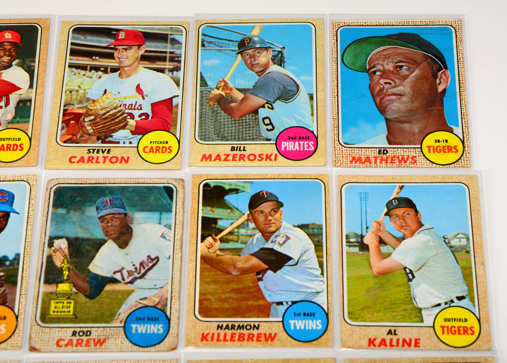 Near Set Of 1968 Topps Baseball Cards