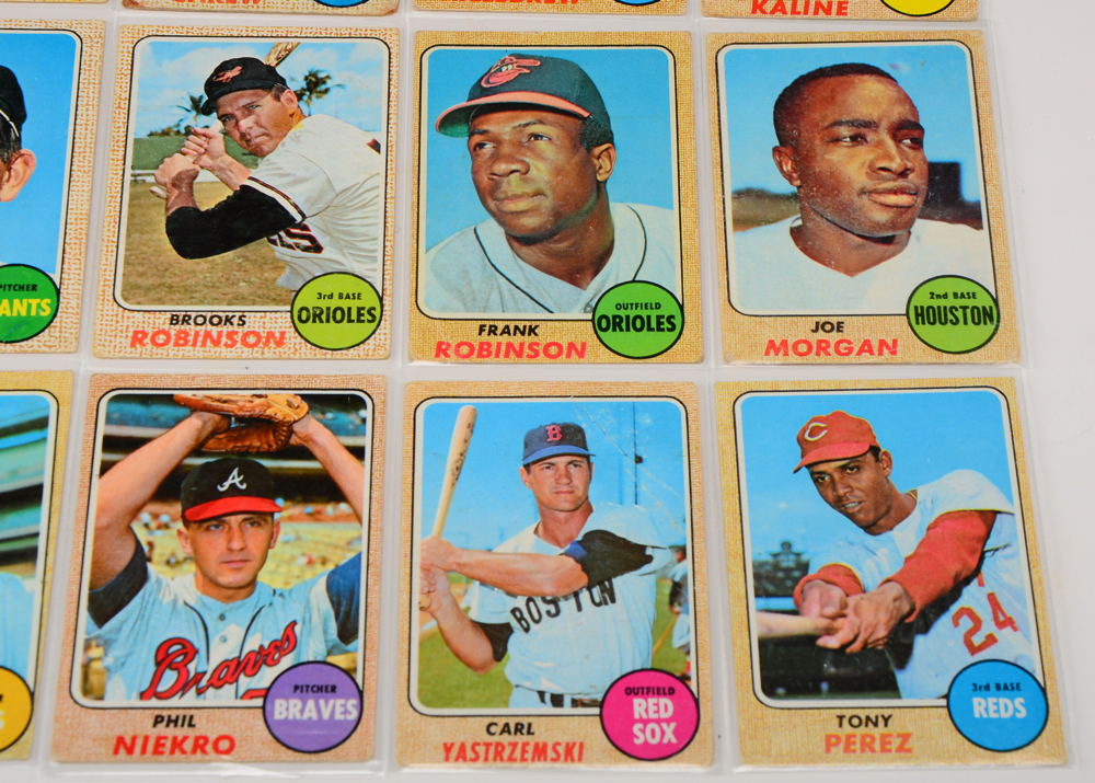 Near Set Of 1968 Topps Baseball Cards