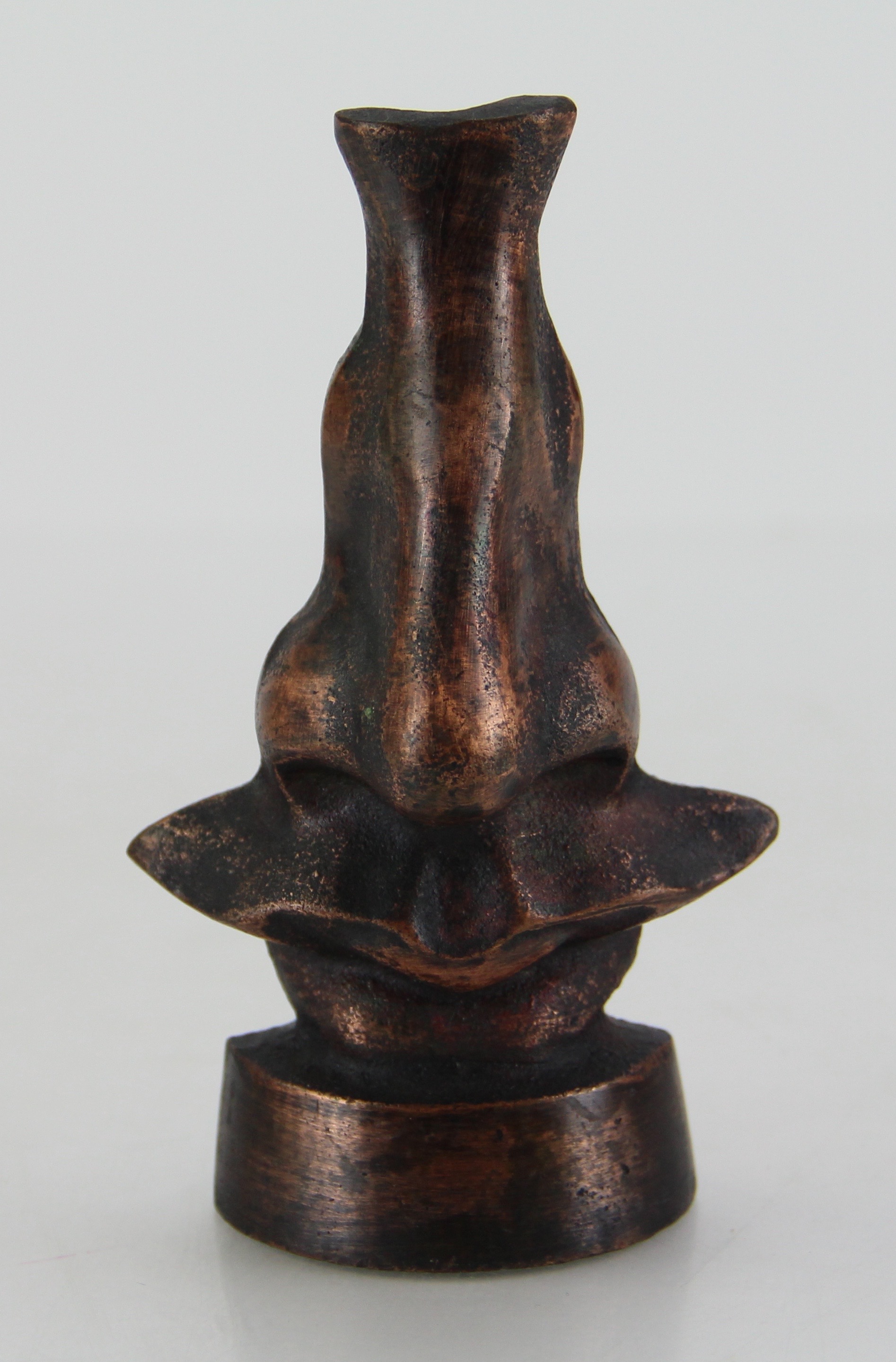 Folk Art by Bryan McNutt and Bronze Glasses Holder Art