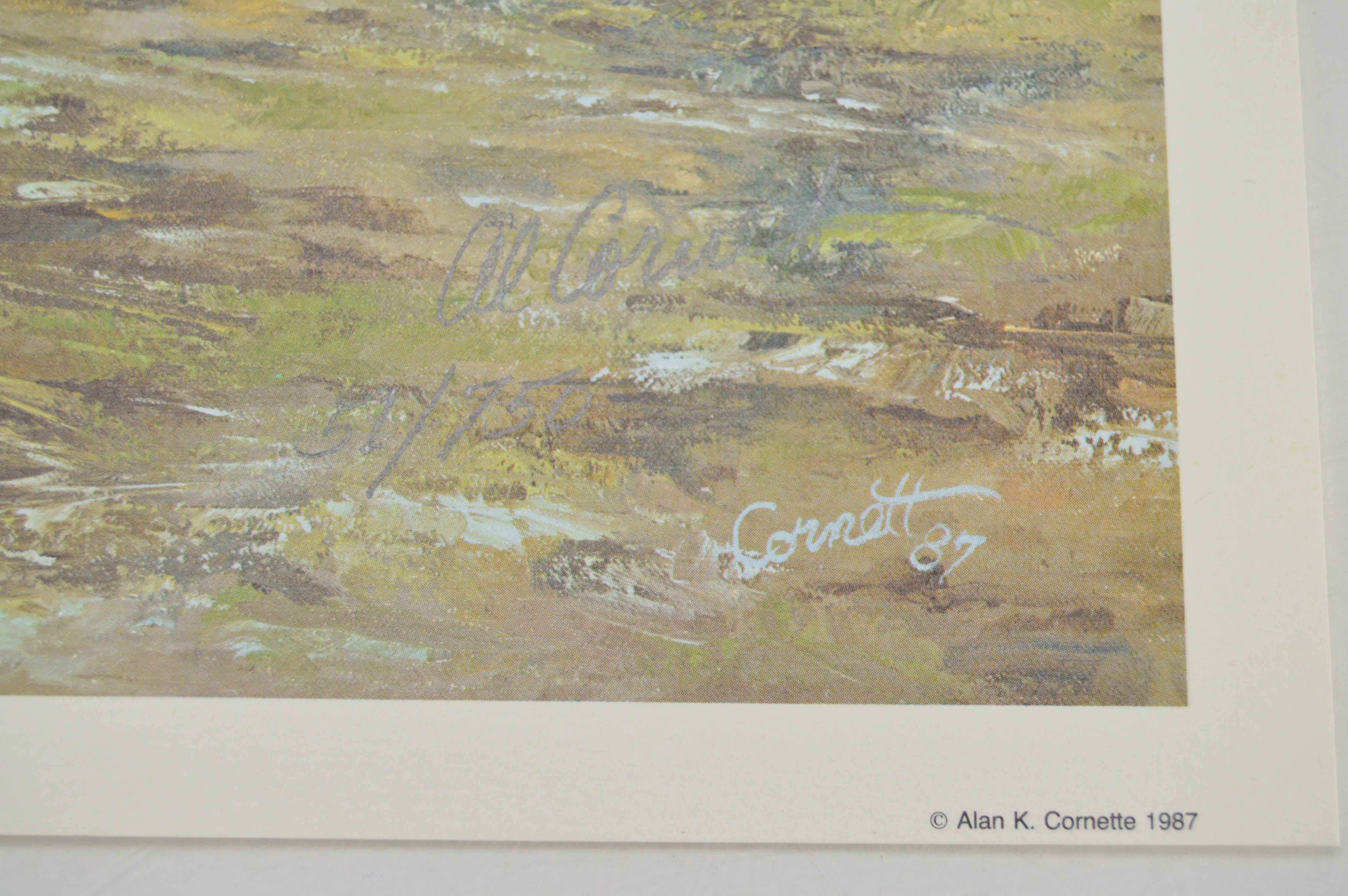 Large Collection of Signed Al Cornett Offset Lithographs