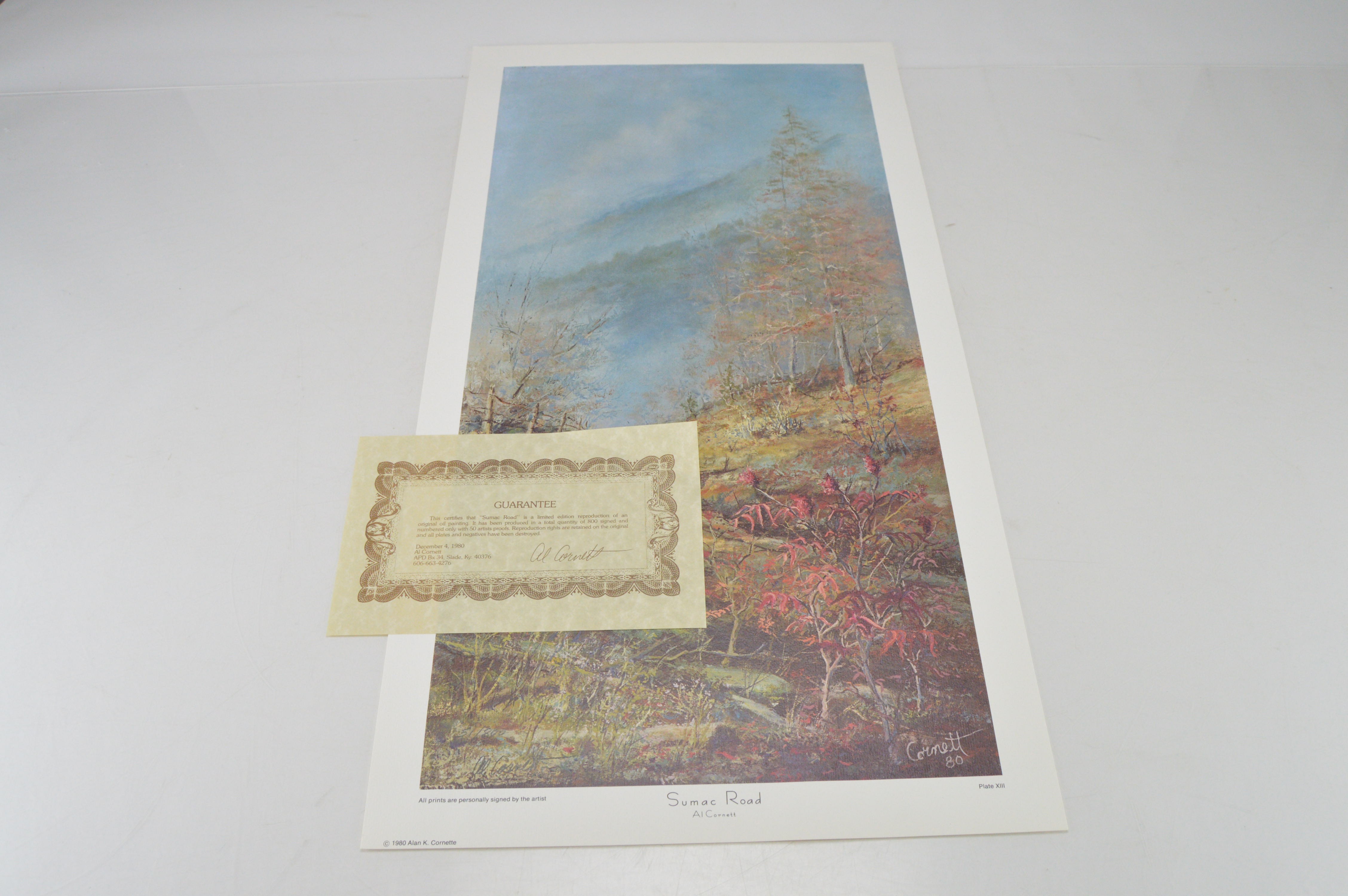 Large Collection of Signed Al Cornett Offset Lithographs