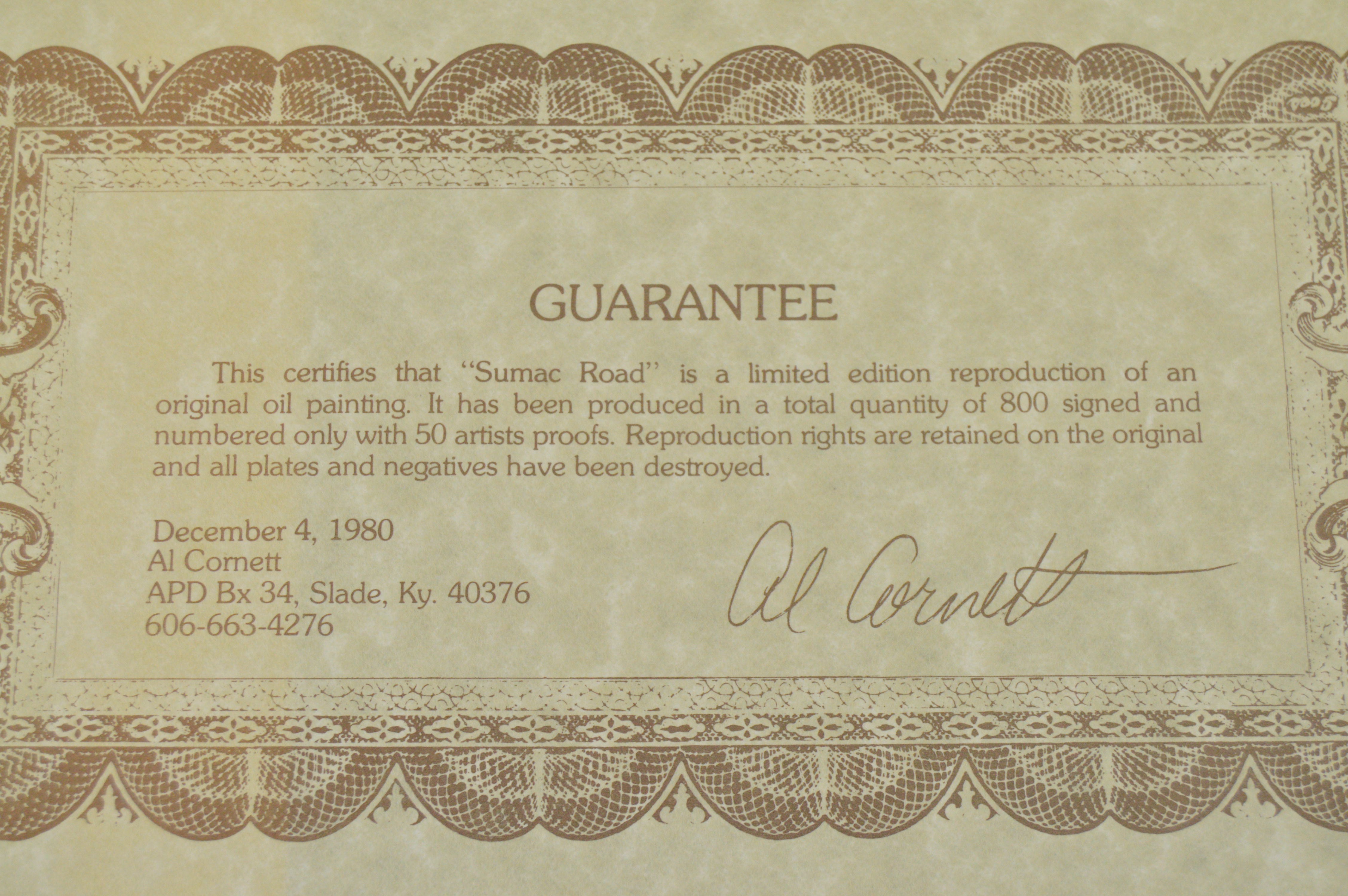 Large Collection of Signed Al Cornett Offset Lithographs