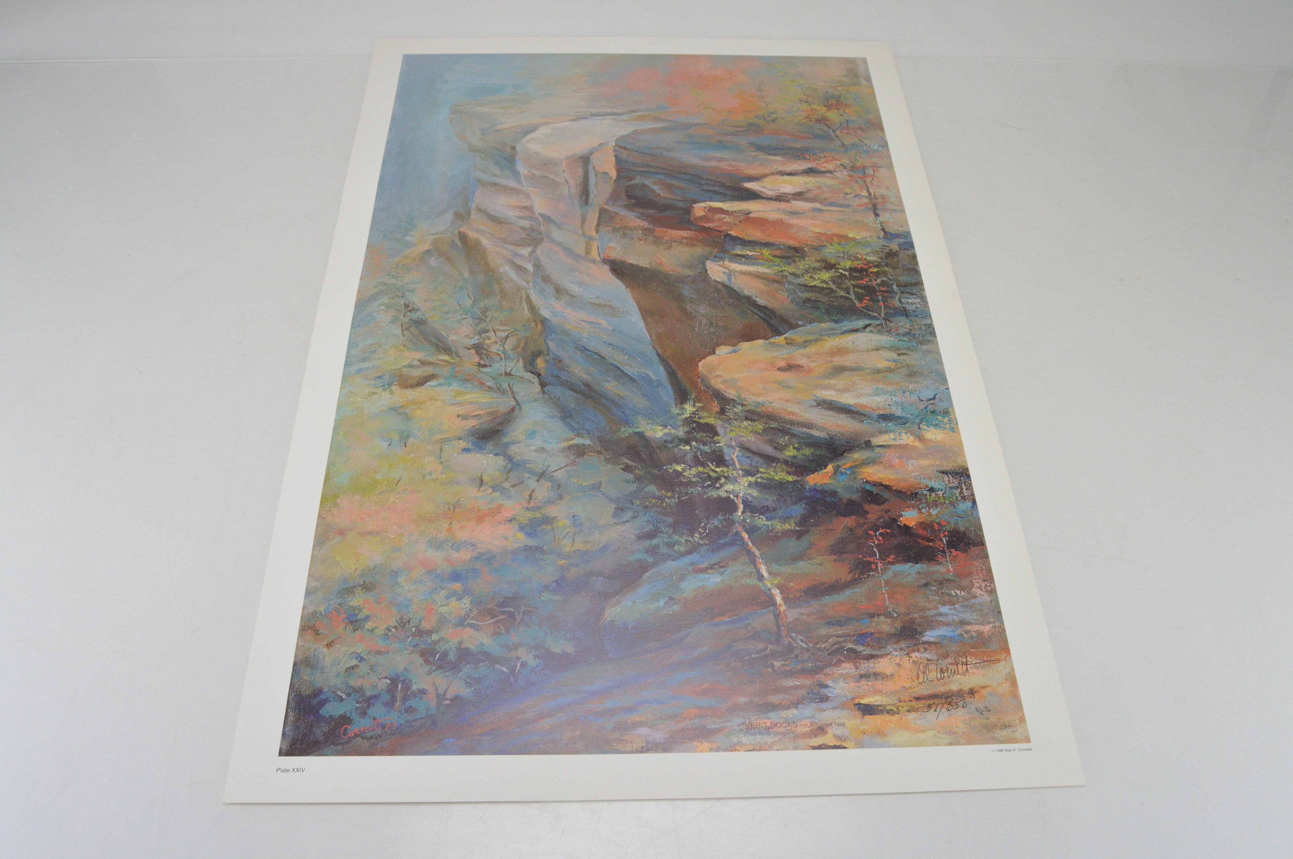 Large Collection of Signed Al Cornett Offset Lithographs