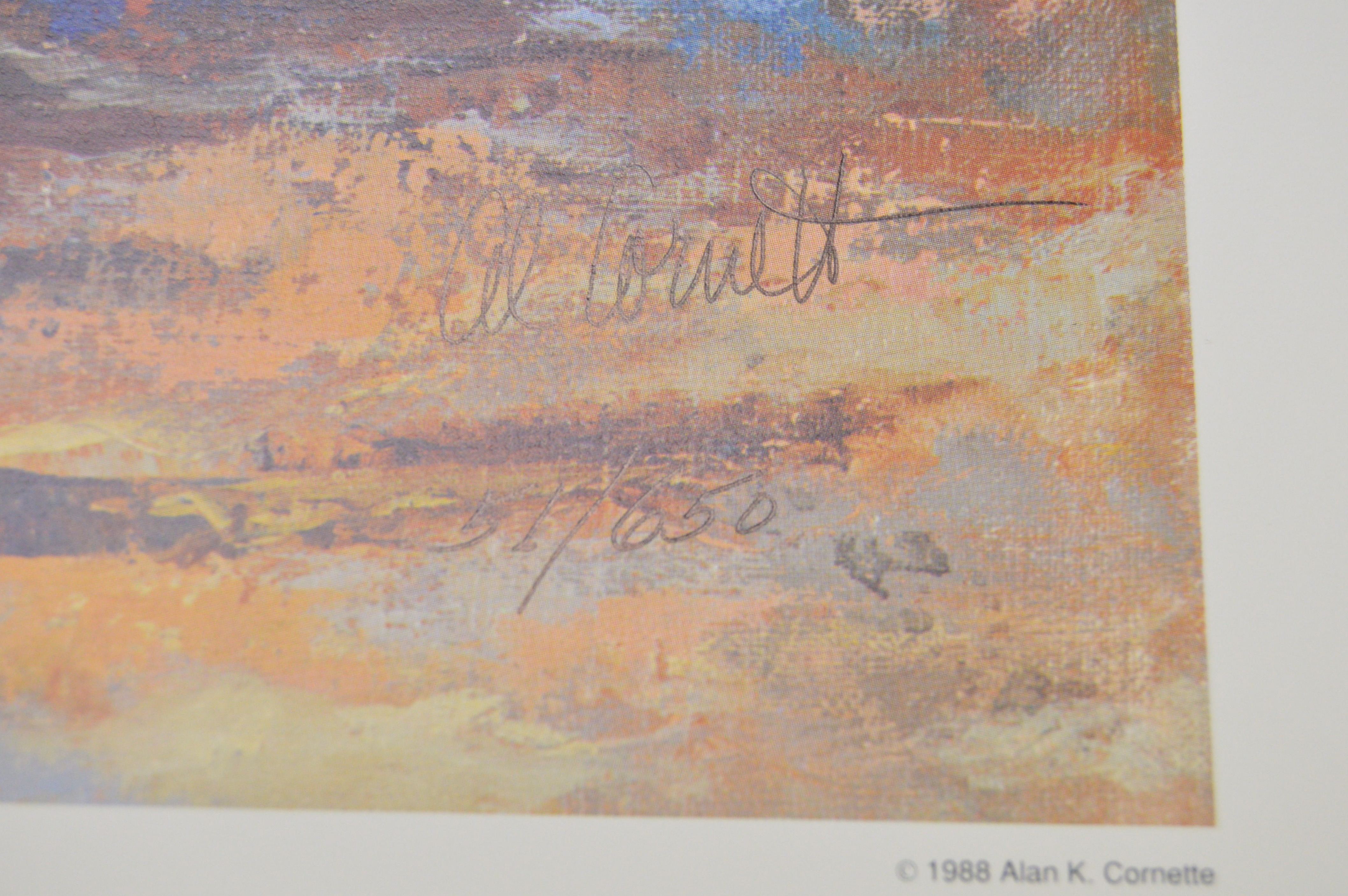 Large Collection of Signed Al Cornett Offset Lithographs