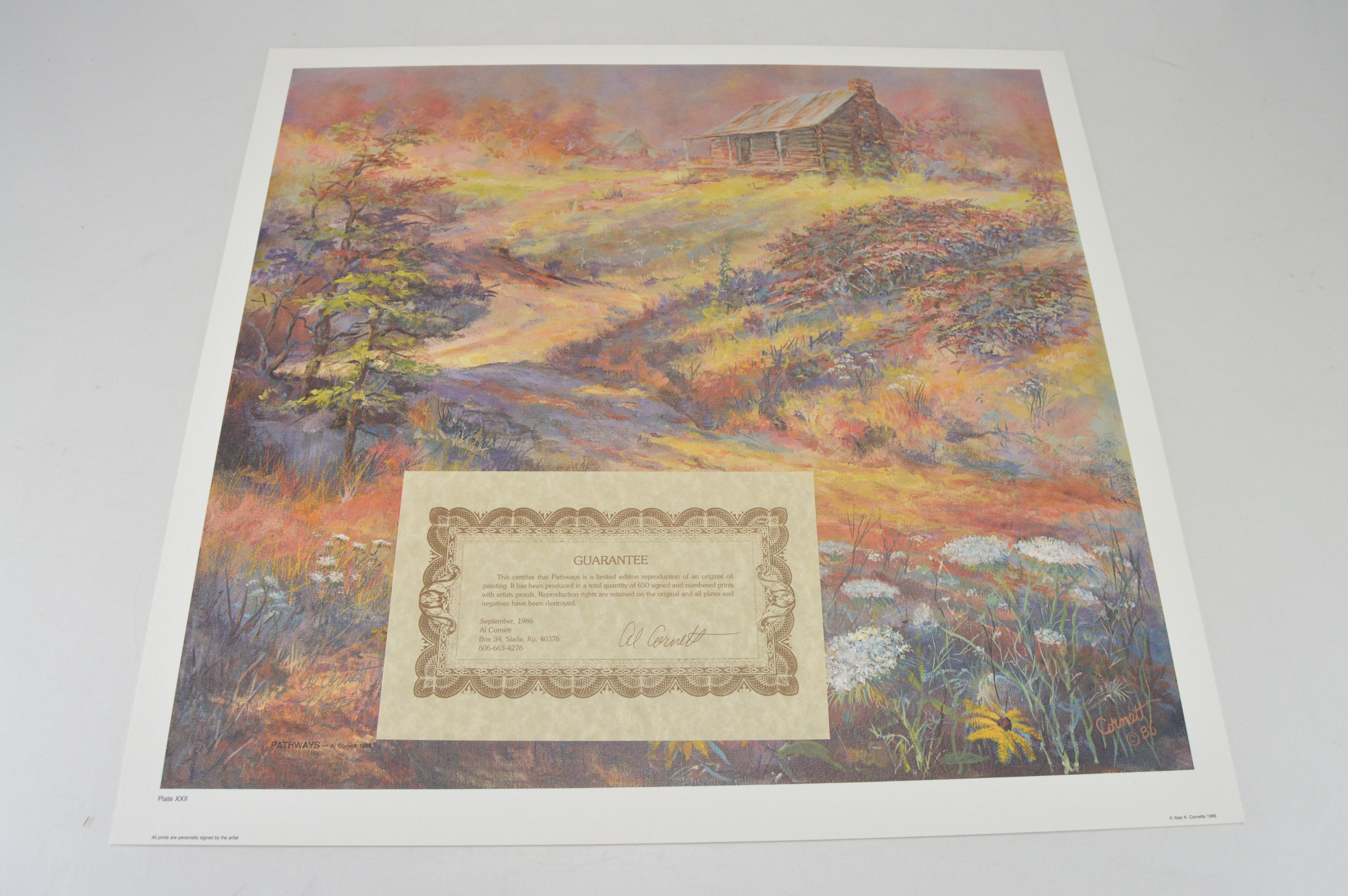 Large Collection of Signed Al Cornett Offset Lithographs