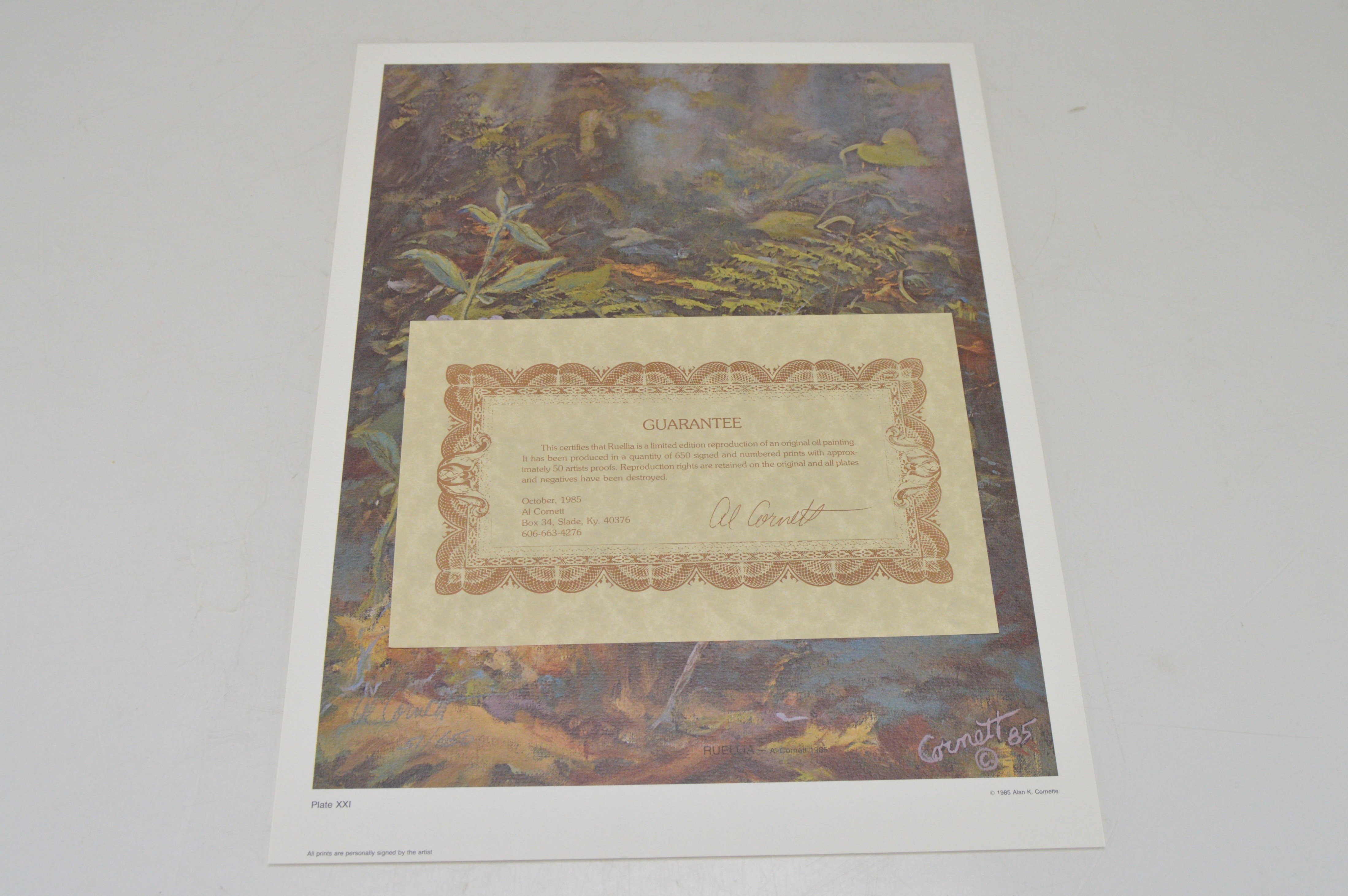 Large Collection of Signed Al Cornett Offset Lithographs