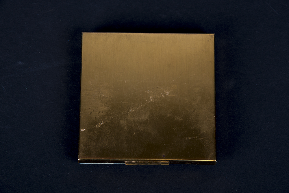 Mother of Pearl and Gold Tone Compacts