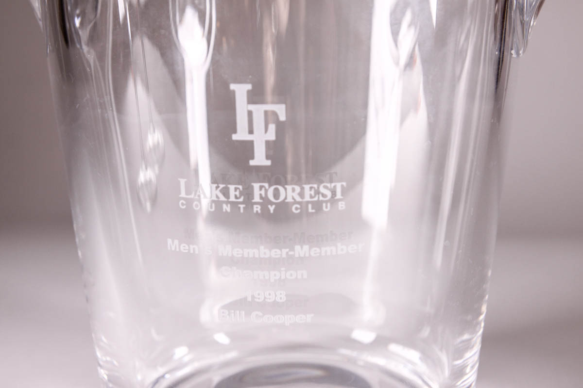 Golf Themed Ice Bucket, Decanters and Stemware