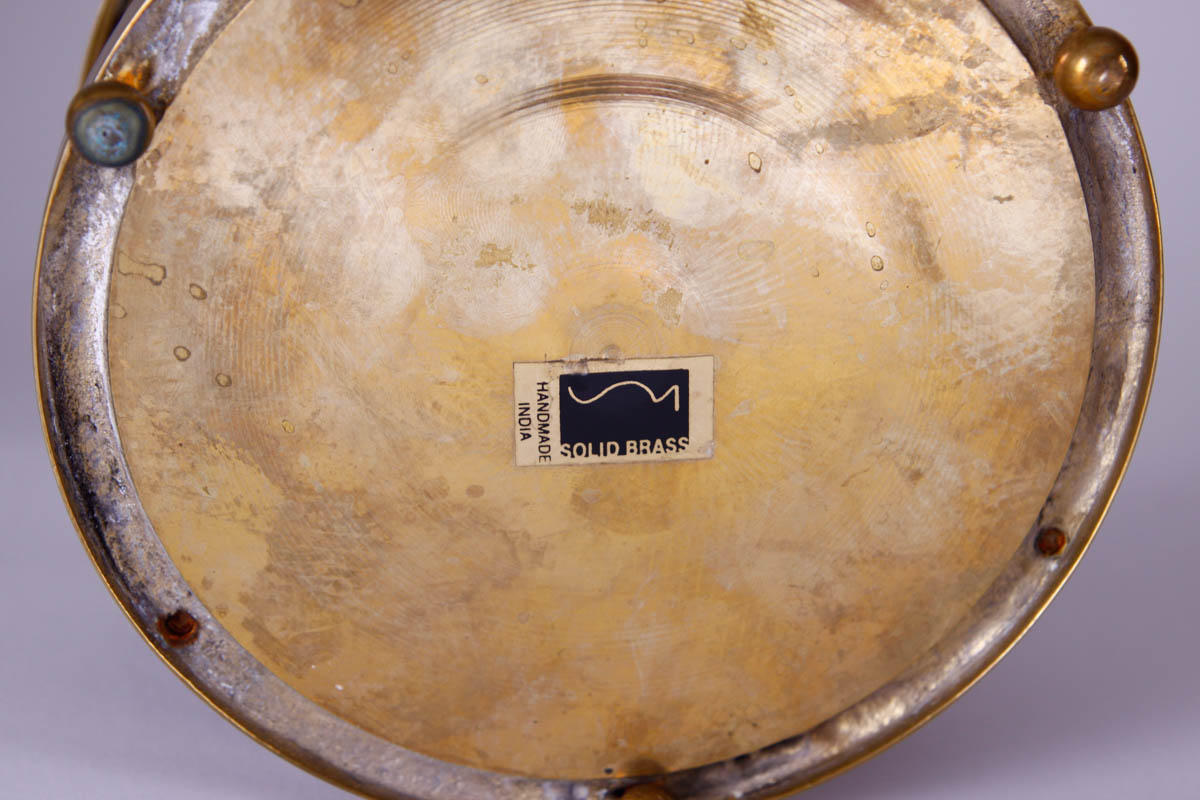 Collection of Brass and Glass Home Decor