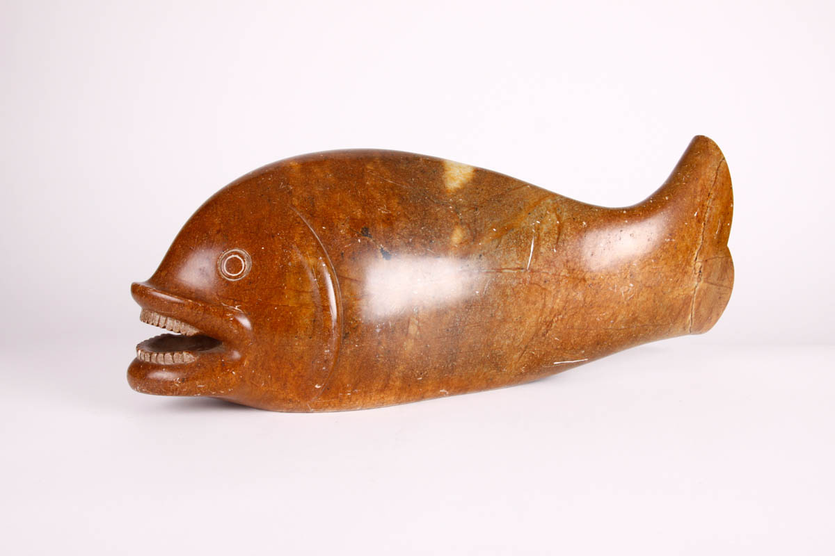 Pair of Brazilian Soapstone Fish Figures