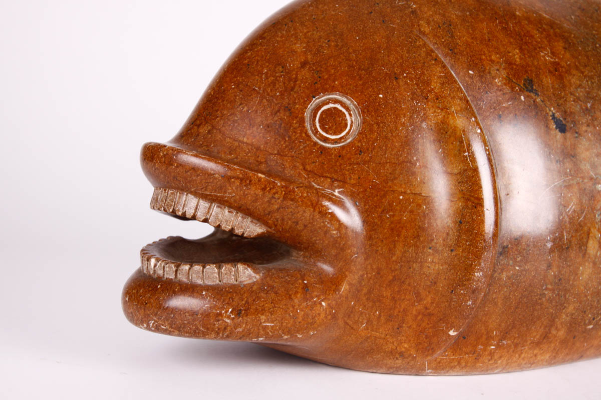 Pair of Brazilian Soapstone Fish Figures