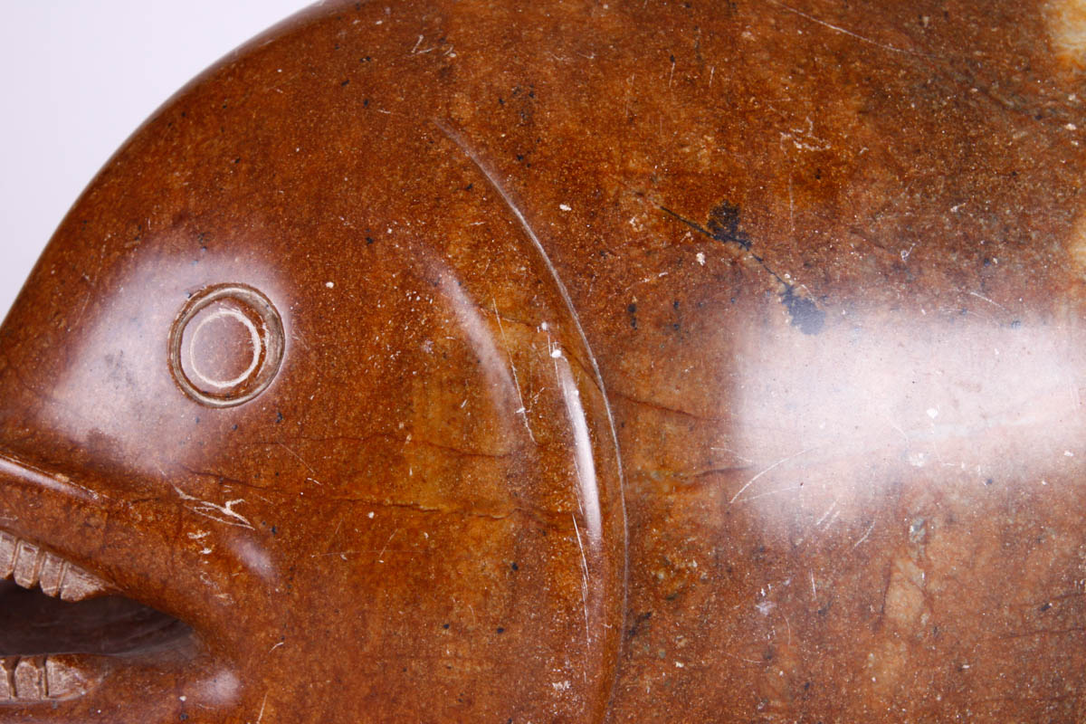 Pair of Brazilian Soapstone Fish Figures