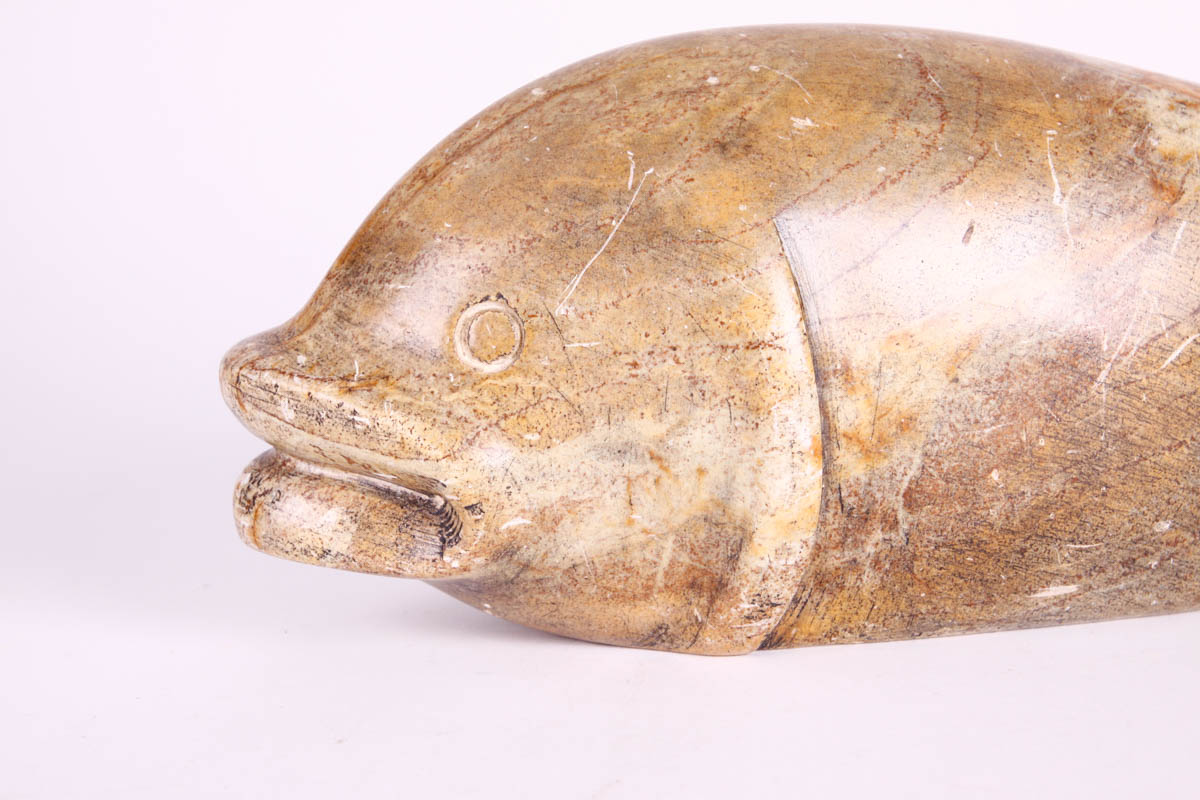 Pair of Brazilian Soapstone Fish Figures