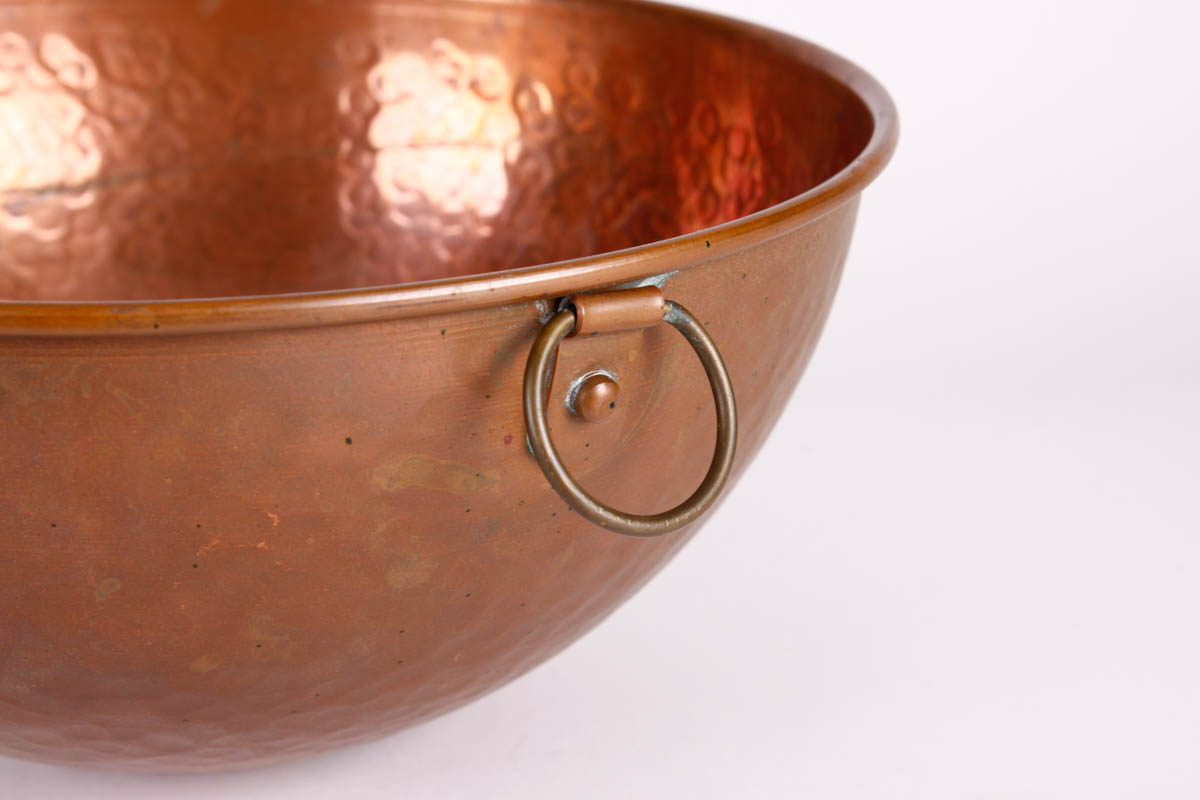 Collection of Copper Bowls and Kitchen Items