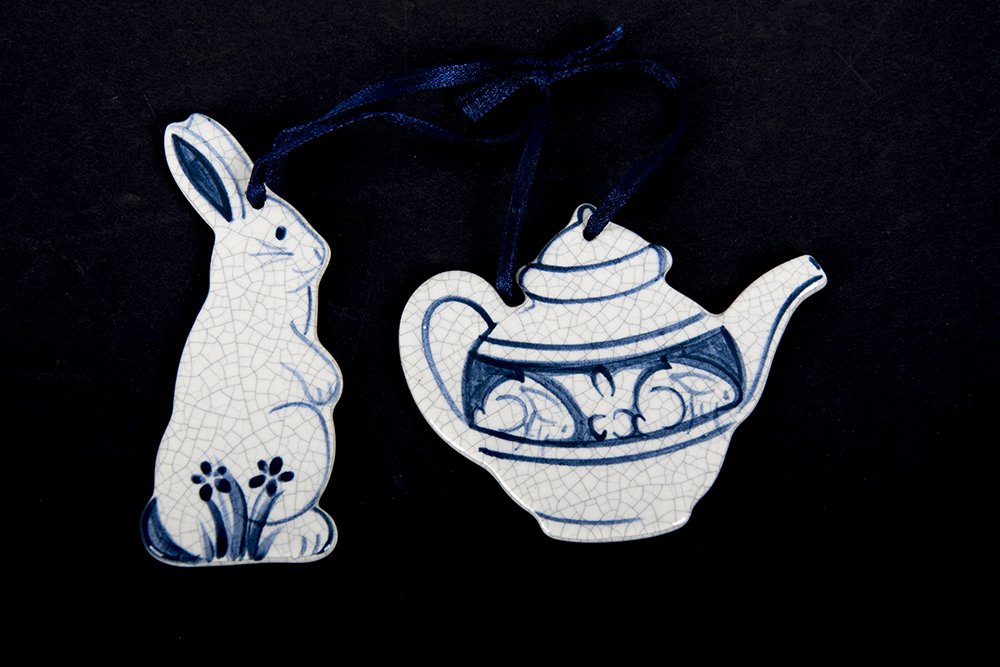 Painted Porcelain Ornaments