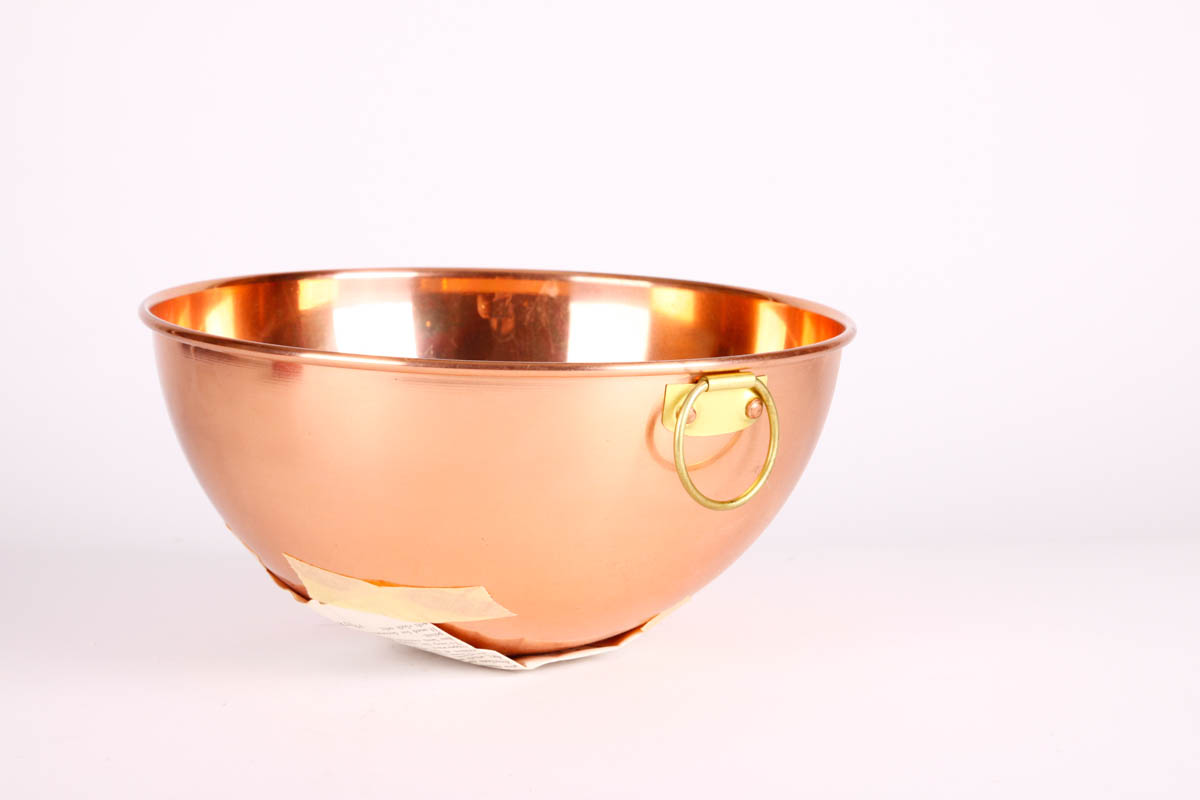 Collection of Copper Bowls and Kitchen Items