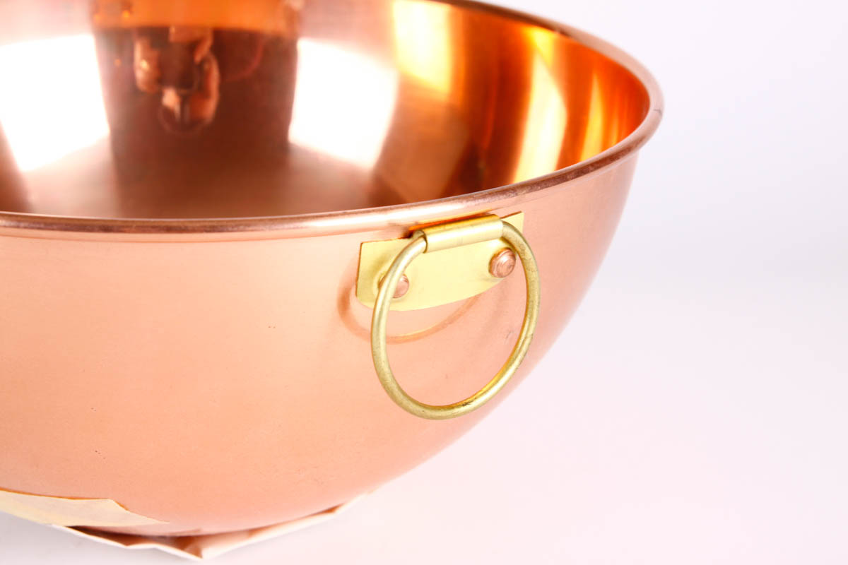 Collection of Copper Bowls and Kitchen Items